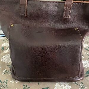 Portland Leather Brown (Cold-brew) Crossbody Tote